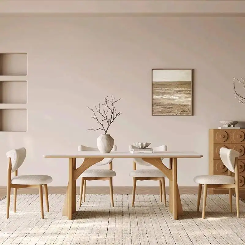 Waterproof Wooden Table Party Wedding European Nordic Modern Dining Table Coffee Kitchen Luxury Eettafel House Accessories