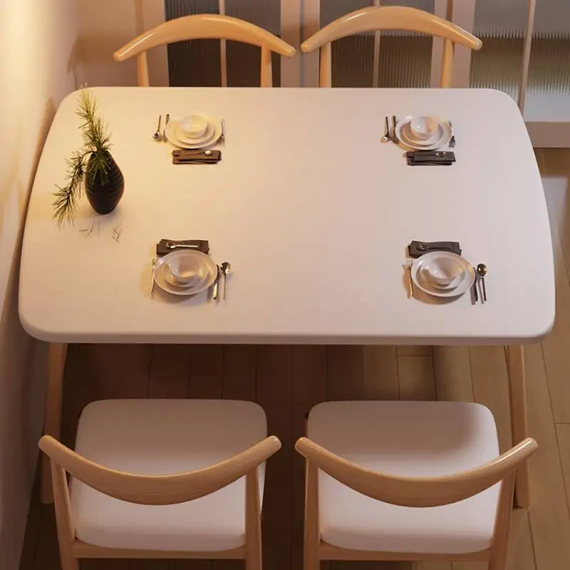 Party Wedding European Nordic Modern Dining Table Coffee Kitchen Luxury Waterproof Wooden Table House Accessories
