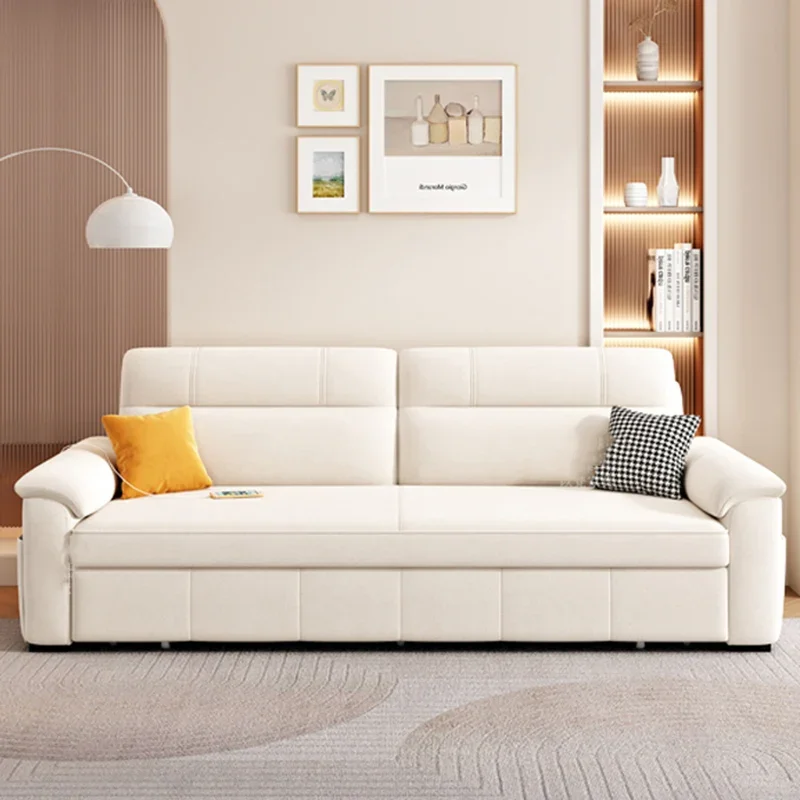 USB Cute Velvet Couches Modern Foldable Square Nordic Living Room Sofas Bluetooth Speaker Designer Divano Letto Home Furniture