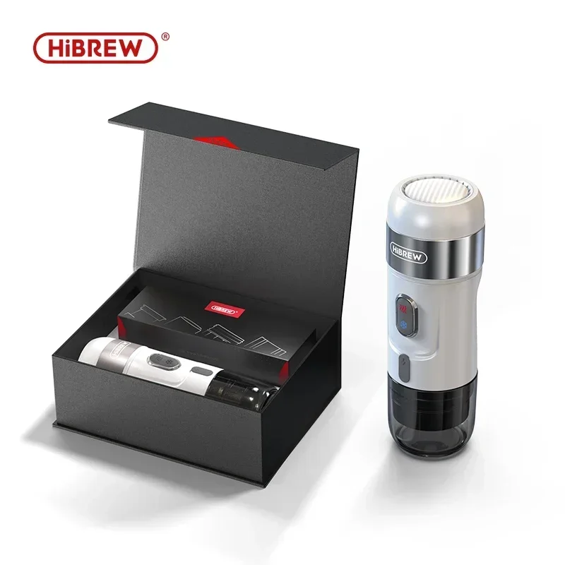 HiBREW 15 Bar Portable Coffee Machine For Car & Home,Espresso Coffee Maker Fit NES Dolce Gusto Ground Coffee