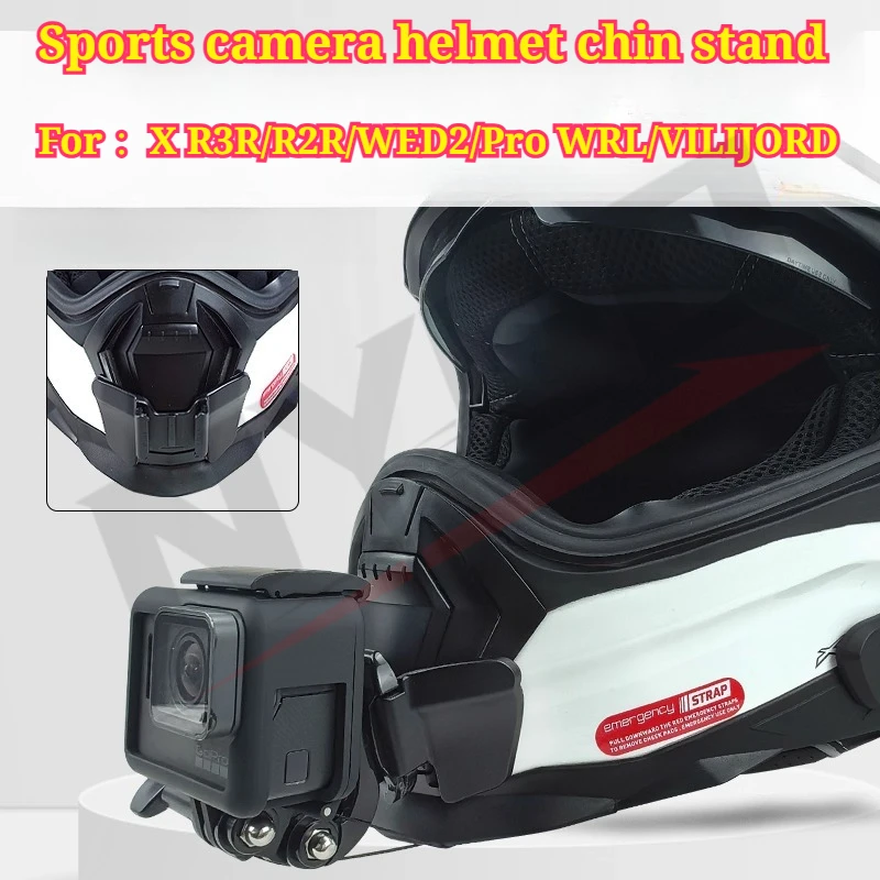 For X.WED2/Pro WRL/XR2/R3R/VILIJORD Helmet Chin Brace Cycling Accessories for Gopro Insta360 Sports Camera Helmet Chin Stand