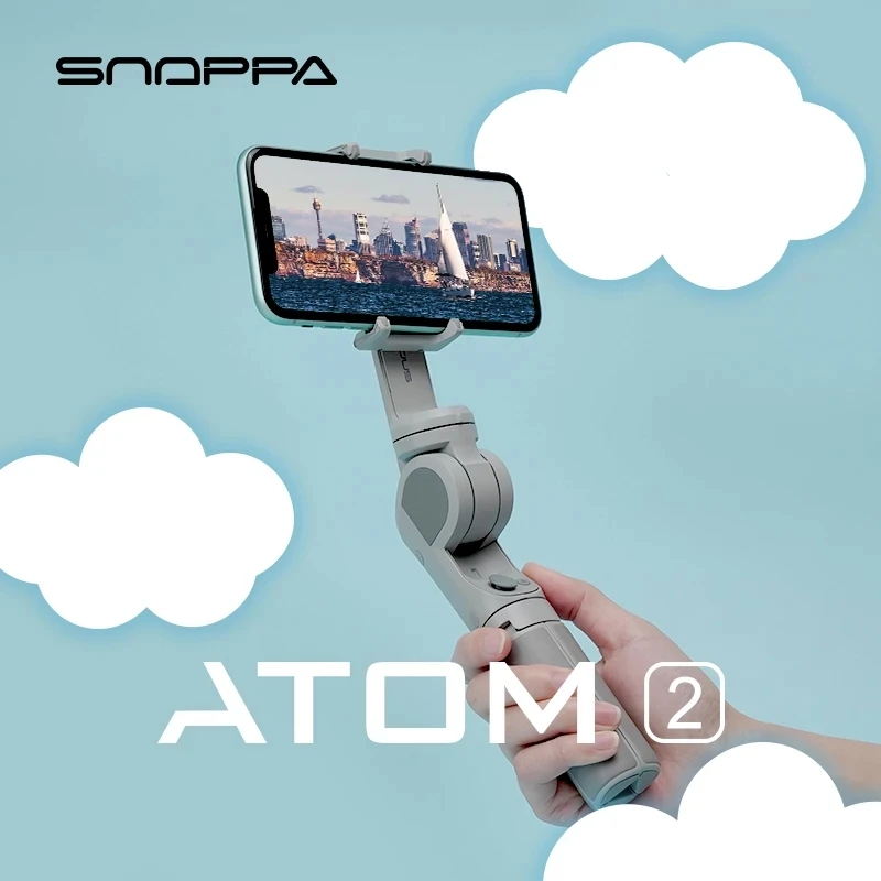 Snoppa ATOM2 3-Axis Handheld Stabilizer Gimbal Wireless Blue-tooth Selfie Stick Tripod Phone Anti-Shake ATOM 2 for iPhone