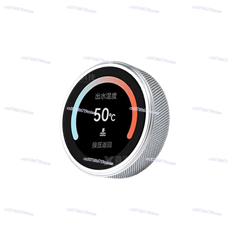 1.28 inch smart rotary switch faucet kitchen and bathroom accessories custom waterproof AI conversation Bluetooth control knob