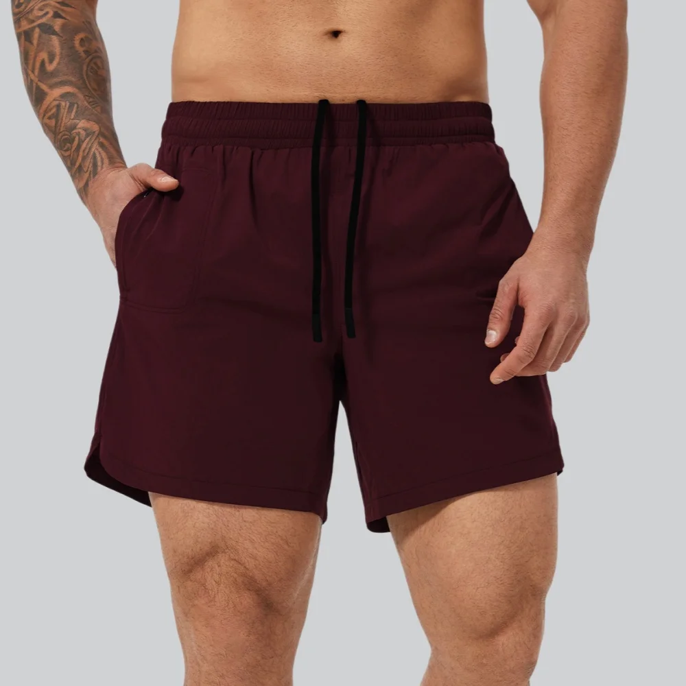 Men's Gym Sports Shorts Casual Sportswear Summer Fitness Push Up Breathable Fast Dry Workout Running Double Deck Sports Shorts