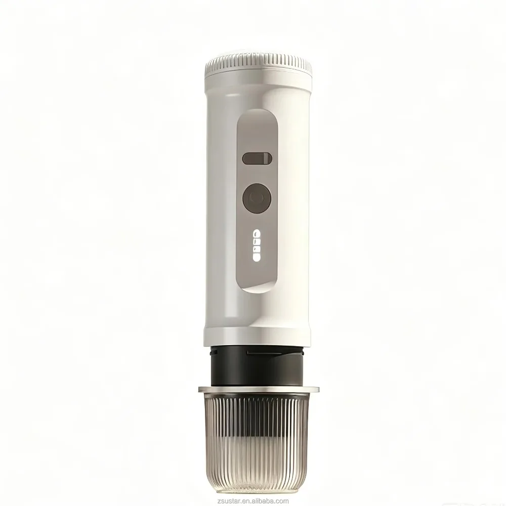 Premium Self-Heating Portable  Coffee Maker | 14g Capacity Stainless Steel Interior | 20Bar Electric Espresso Machine