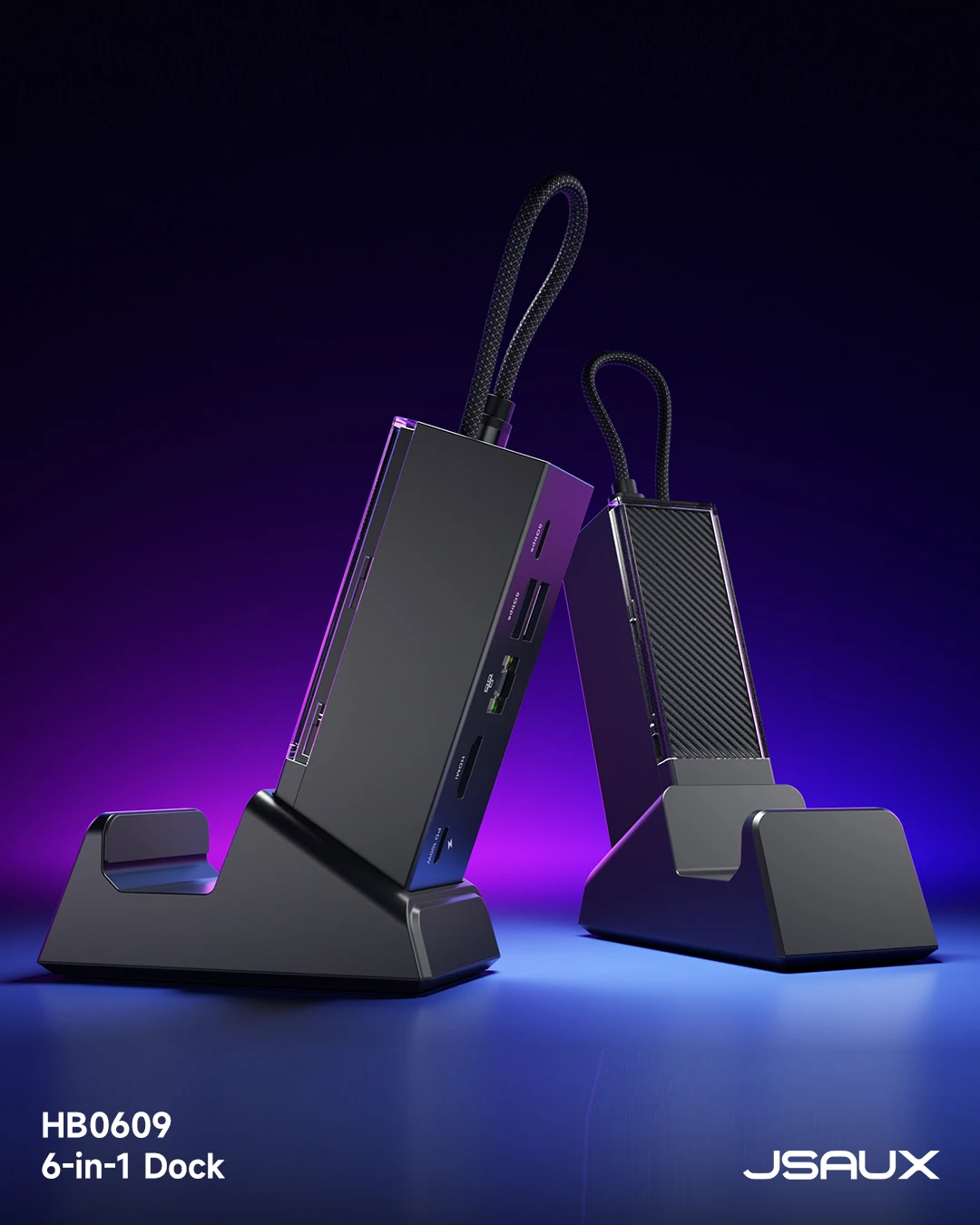 USB-C 6-in-1 Docking Station for ROG Xbox Ally X, ROG Xbox Ally X Dock with HDMI 4K@120Hz, Gigabit Ethernet, PD 100W Charging