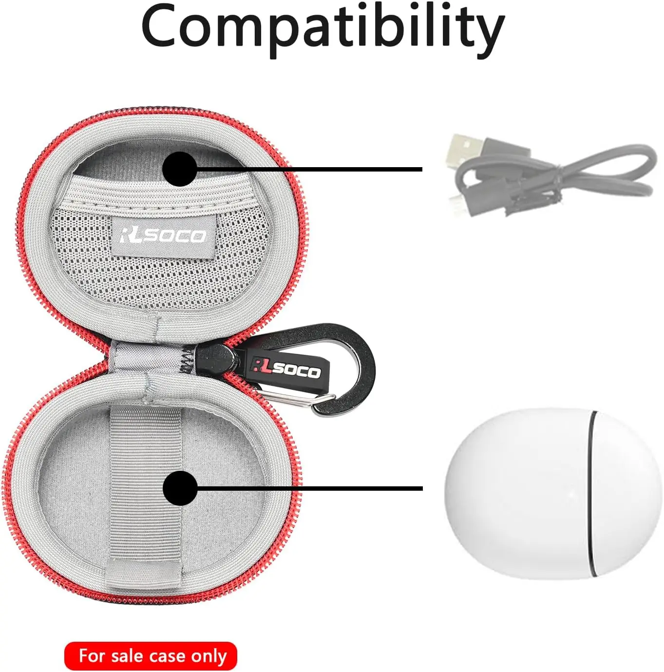 Wireless Earbuds Travel Case for Google Pixel Buds Pro 2/2a/Pro/A with Keychain Protective for Bluetooth Earbuds Accessories