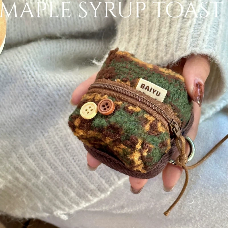 Handmade Earphone Case Soft Shell, Cute Earbuds Pouch Protective Cover, Portable Travel Bag for Wireless Headphones, Unique Gift