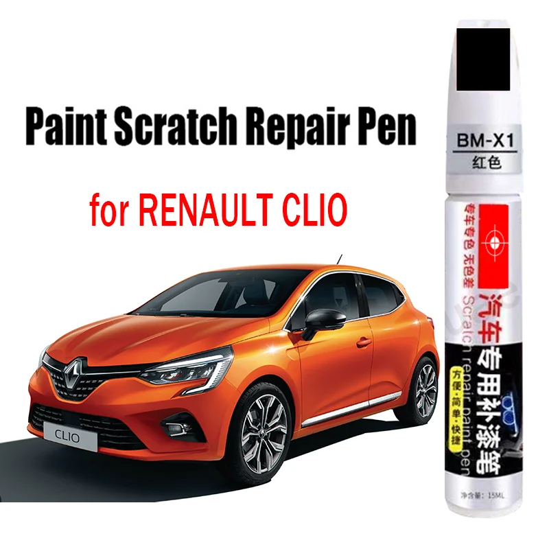 Car Paint Scratch Repair Pen for RENAULT CLIO Car Touch-up Pen Accessories White Black Red Blue