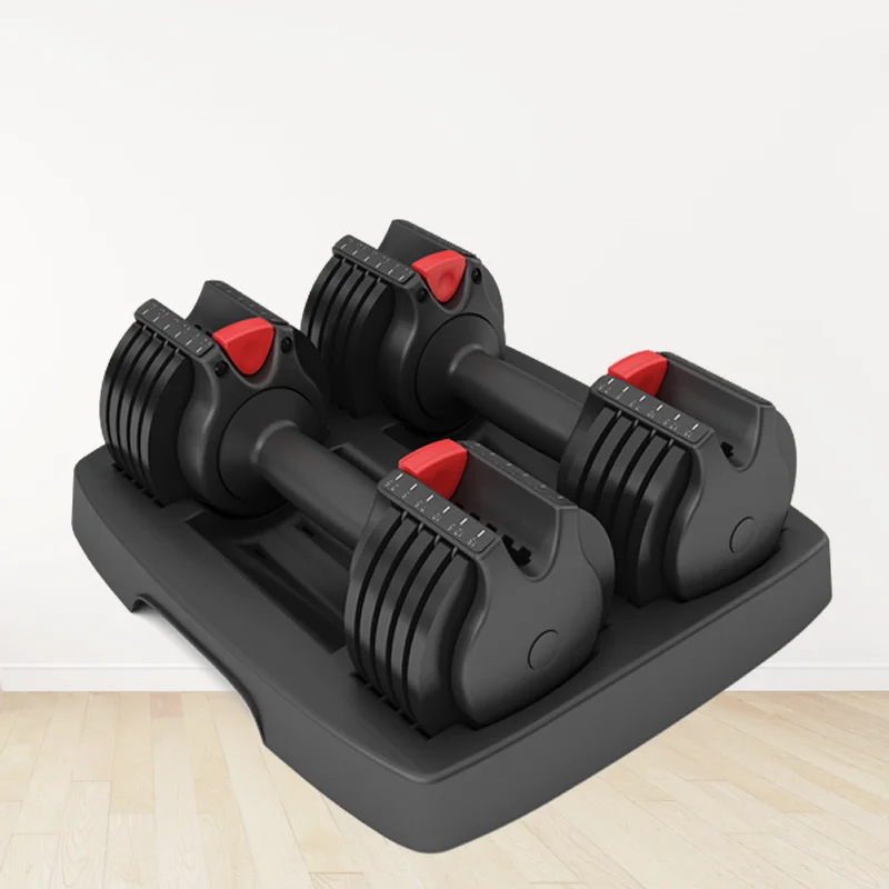 Wholesale Home Fitness Equipment Gym Accessory Equipment Automatic Adjustable Dumbbells Smart Adjust Dumbbell Set