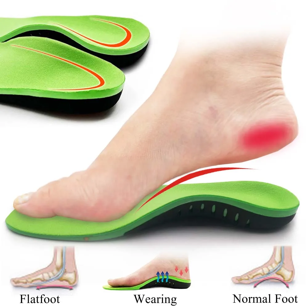Kotlikoff Orthopedic Insoles For Feet Arch Support Flat Feet Inverted Valgus Health Correction For Women Men's Shoes Sole Insert