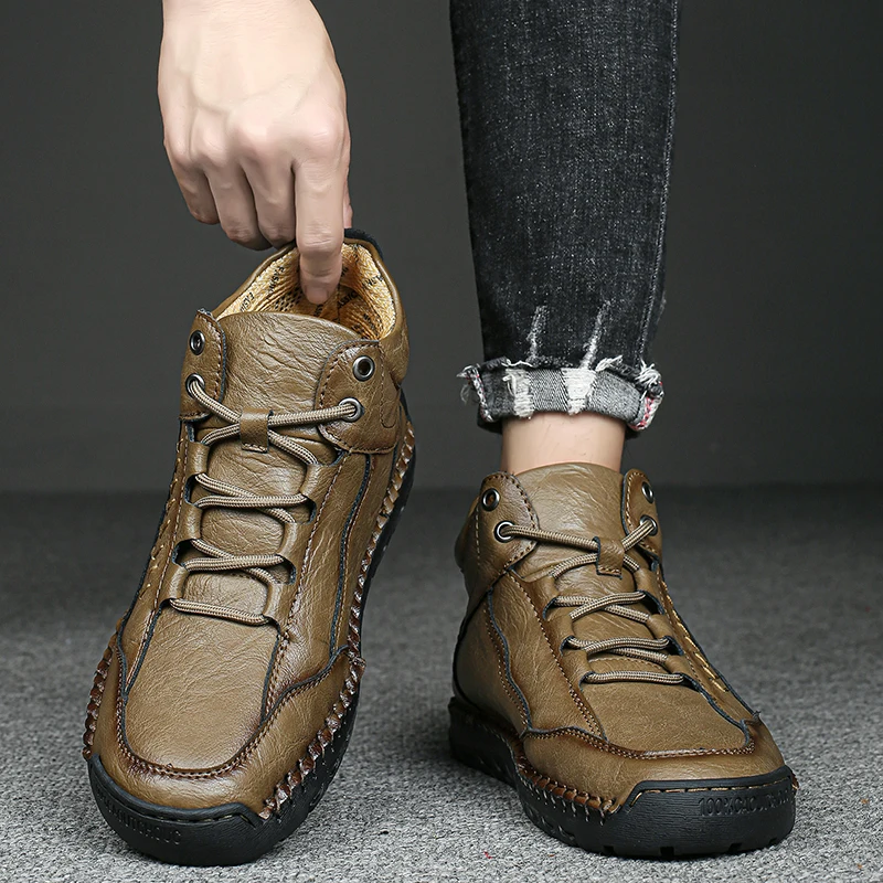 New Arrival Classics Style Men Hiking Shoes Lace Up Men Sport Shoes Outdoor Jogging Trekking Sneakers Fast
