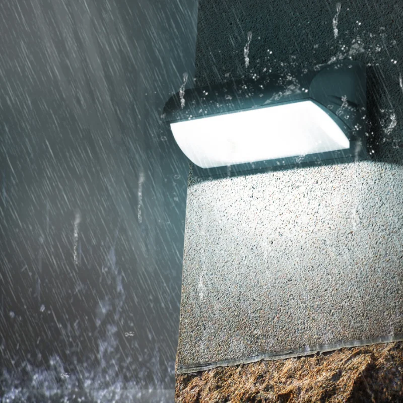 Outdoor Wall Lights, LED Waterproof IP65 Radar Sensor Fixtures, Surface Mounted Porch Lights, Balcony Garden Exterior Wall Light