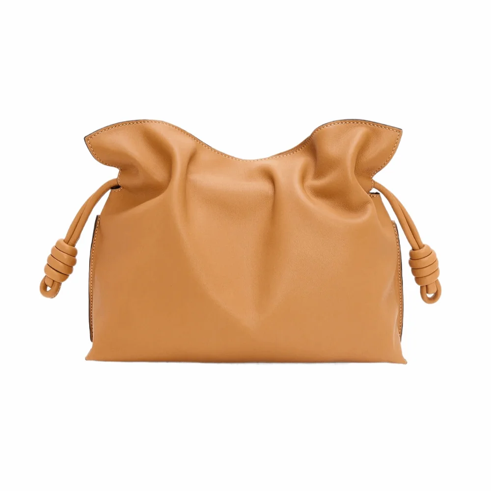 Soft PU Leather Slouchy‌ Shoulder Bag Magnetic Buckle Drawstring Crossbody Bag Cloud Bag Mystery Bag Women's Handbag Commute