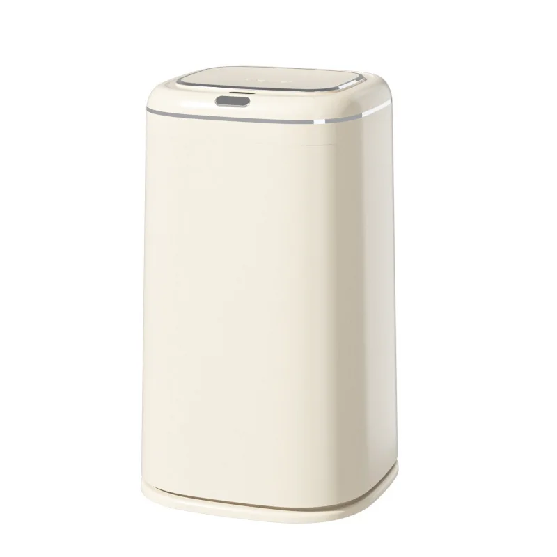 Smart trash can household light luxury hidden pressure ring 40L large capacity automatic induction trash can