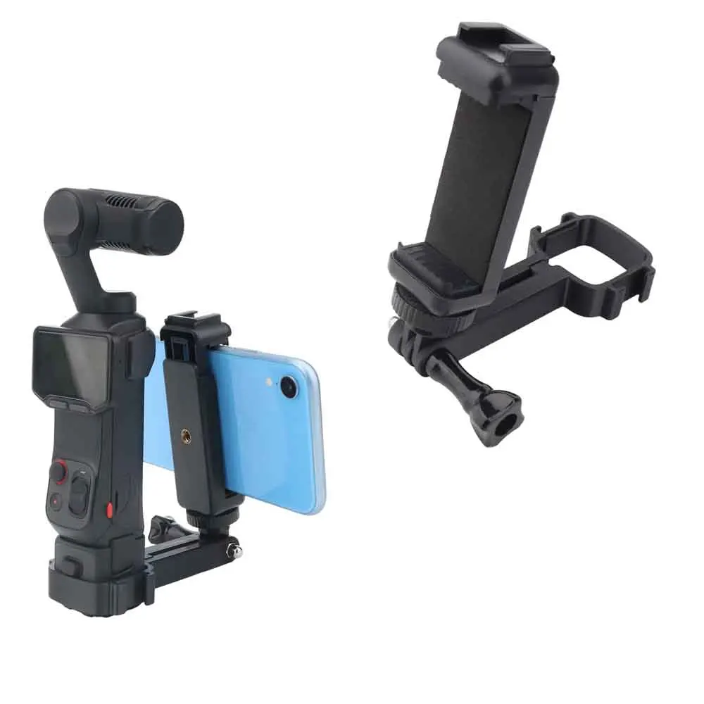 2‑in‑1 Phone Adapter Stand for Insta360 Luna Ultra Camera Viewing Mount with Cold Shoe 1/4 Inch Screw Hole Adjustable Angle  ​