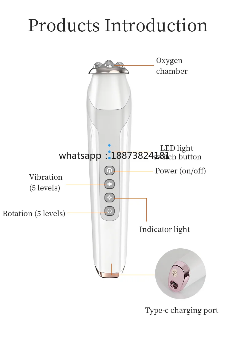 Facial Beauty  LED Photon Tightening Lifting Wrinkle Remover Rejuvenation V Face Massage Tool for Women fast shipping