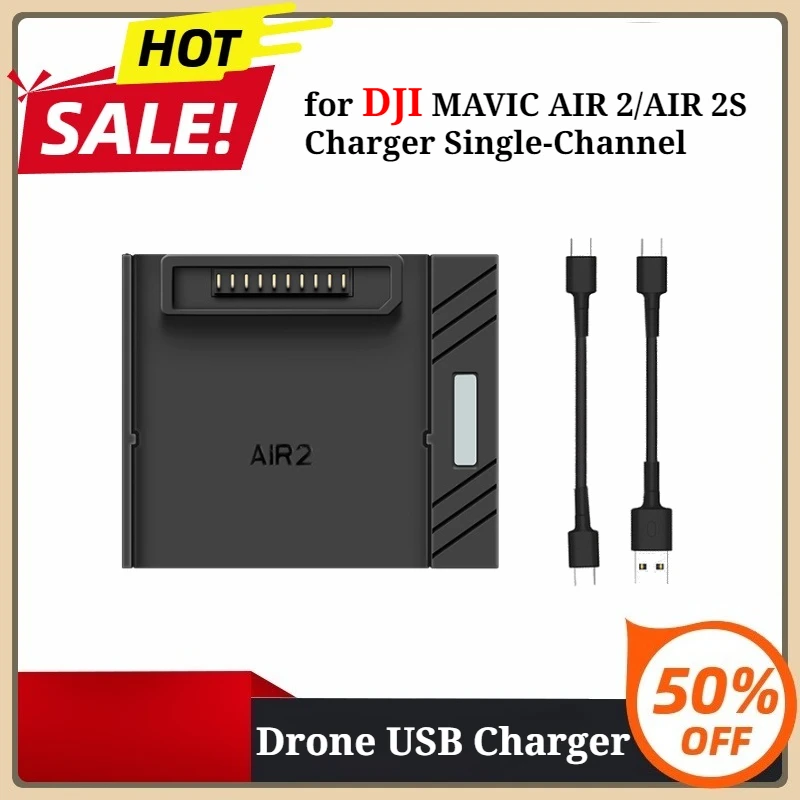 For DJI MAVIC AIR 2/AIR 2S Charger Single-Channel Rechargeable Battery Gimbal Drone USB Charger