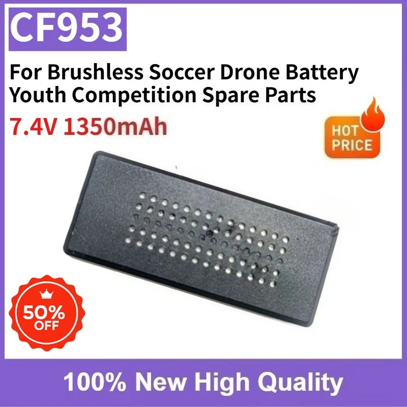 CF953 GT2 7.4V 1350mAh Rechargeable LiPo Battery for Brushless Soccer Drone Battery Youth Competition Spare Parts