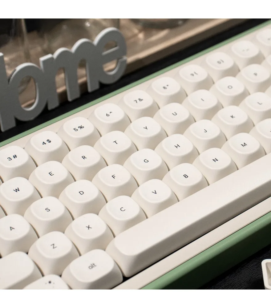 Magnetic axis keyboard kitten keycap simple cartoon 124 keys PBT sublimation MOA adaptation Wooting Made68