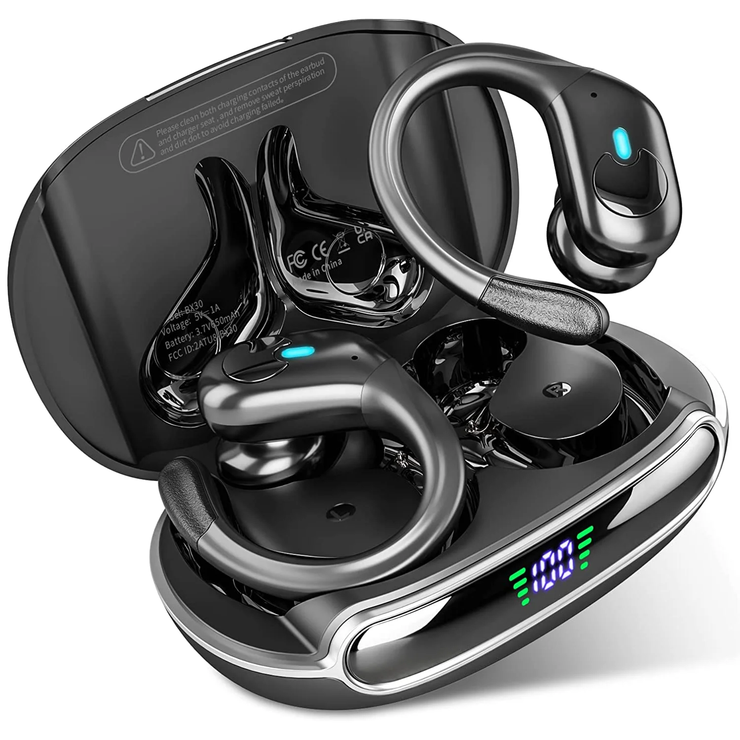 650mAh Battery Long Standby TWS Wireless Bluetooth Earphone Headphones Earbud with ENC Mic Music Headsets for iPhone  Android
