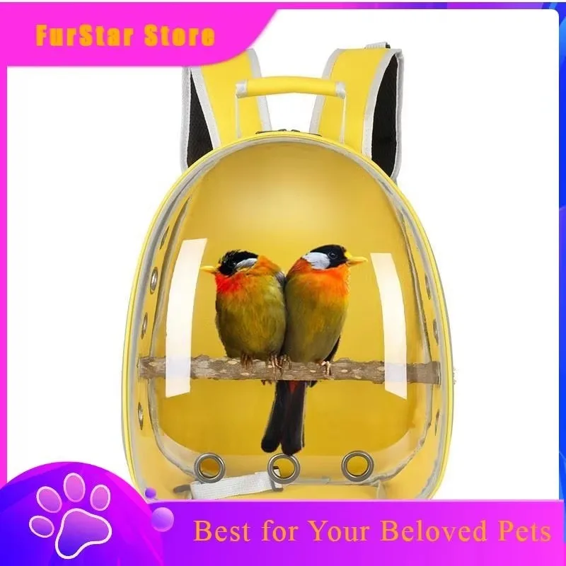 FurstarBird Bag Parrot Outing Backpack Cross-border Foreign Trade New Pc Bird Cage Small Cat Bag Outing Portable Dog Backpack
