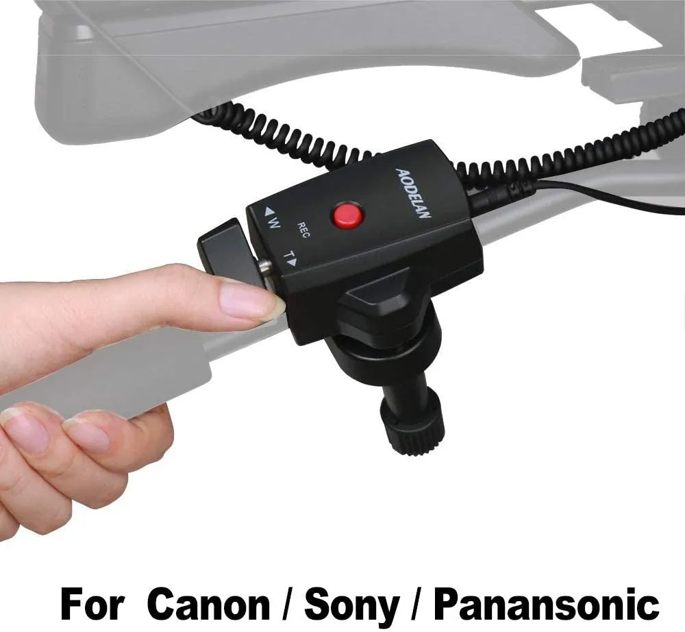 AODELAN Camcorder Zoom Controller Zoom / Video Recording Remote Control with 2.5mm Cable for Sony Canon Panasonic Camera