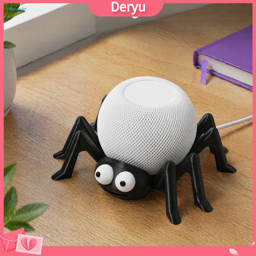 Desktop Speaker Stand Pla Material Sculpture Spider Shape Table Holder for Alexa Echo Dot 4/5 Homepod Mini Unique Decora