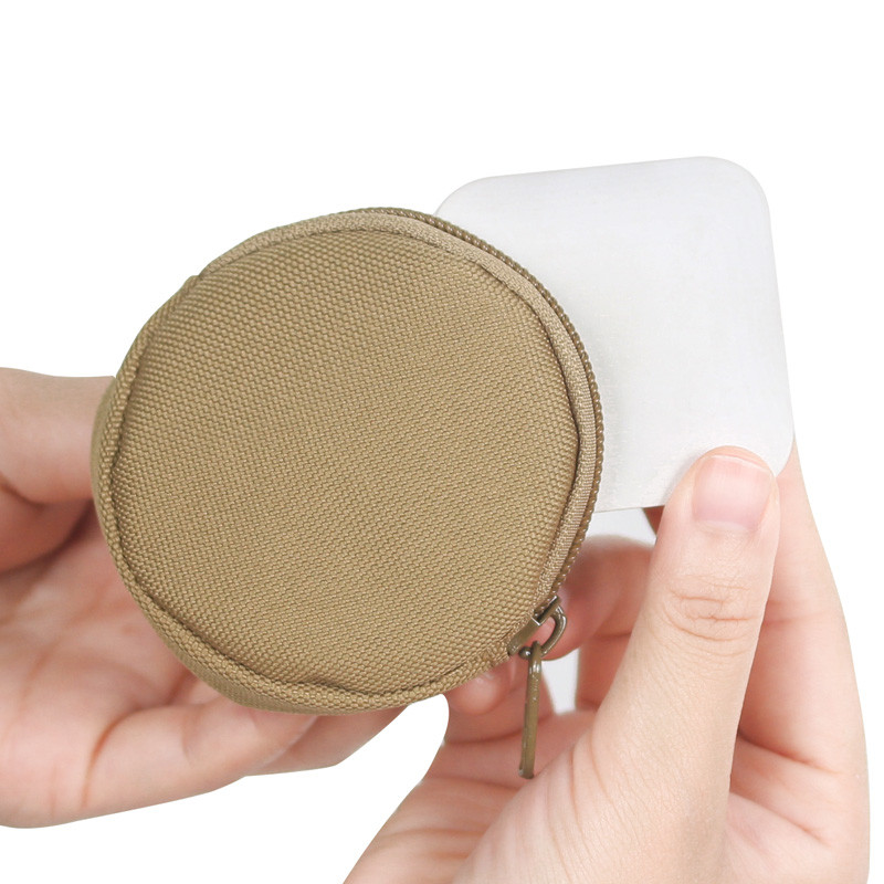 Bolsa pequena de lona para jovens, resistente a choques, Bluetooth, fone de ouvido, capa protetora à prova de choque, Mi