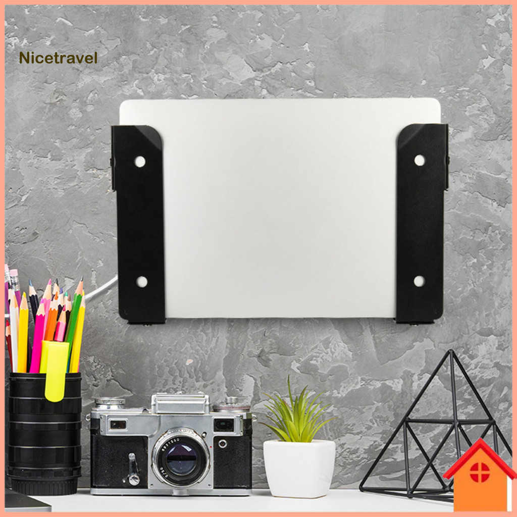Screw-fixed Laptop Holder Wall Mount Stand Wall-mounted and Tablet Adjustable Metal Rack Sturdy Design Easy Installation