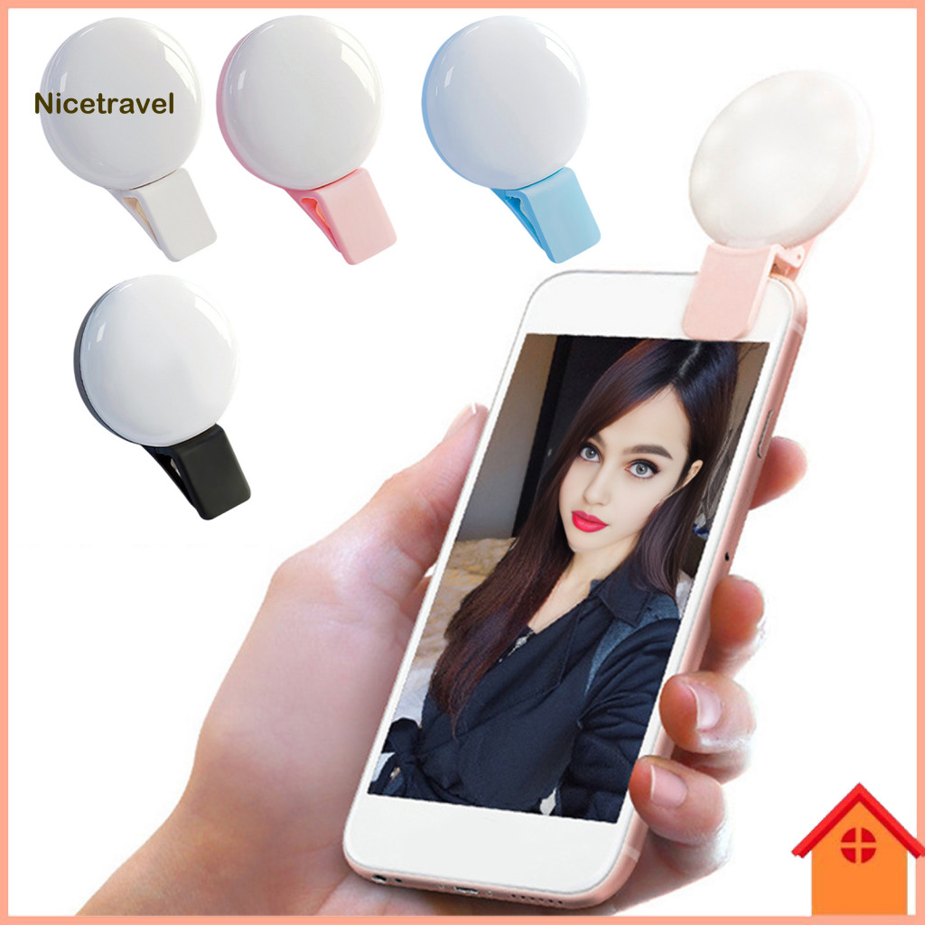 Led Clip-on Light Fill with Clip Rechargeable Adjustable Brightness for Phone Tablet Laptop – Perfect for Selfie Video