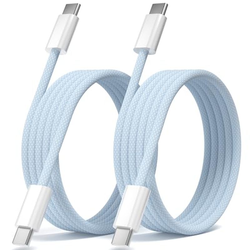 7 16 15 Charger Cord, Type C Charger Fast Charging, USBC to USBC Cable for iPhone 17 16 15 Pro Plus Pro Max/iPad Pro/Air