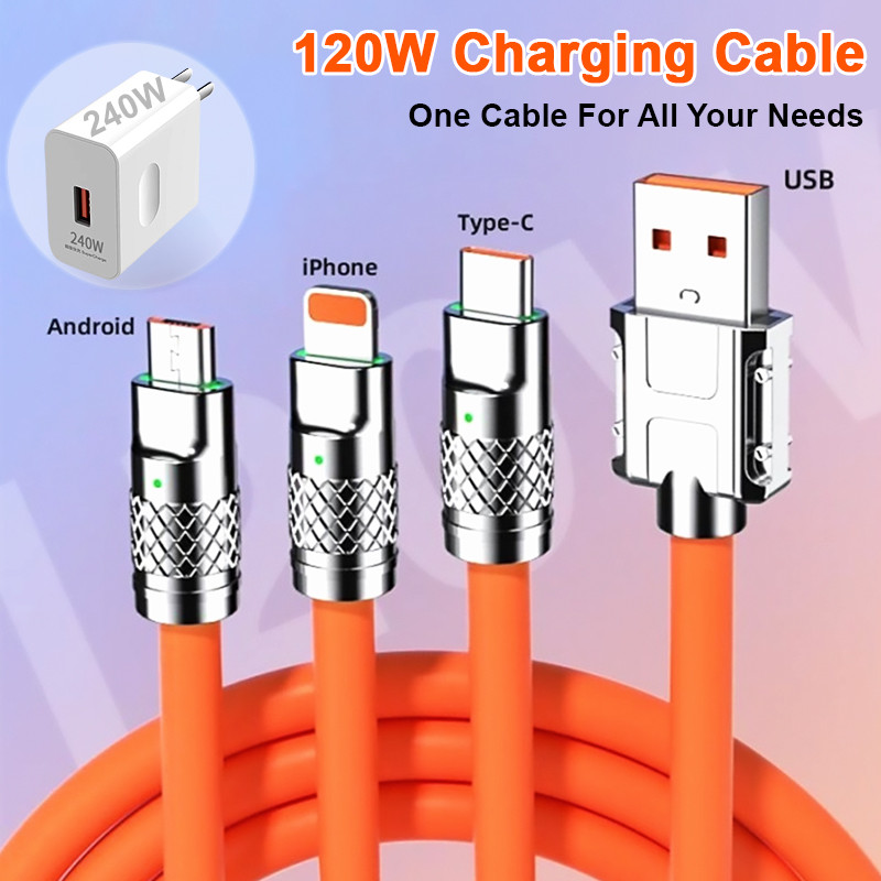 Super strong tensile wear resistance/fast charger 240W/120W data cable/Type-C/data cable FOR/iPhone ios/USB Androi
