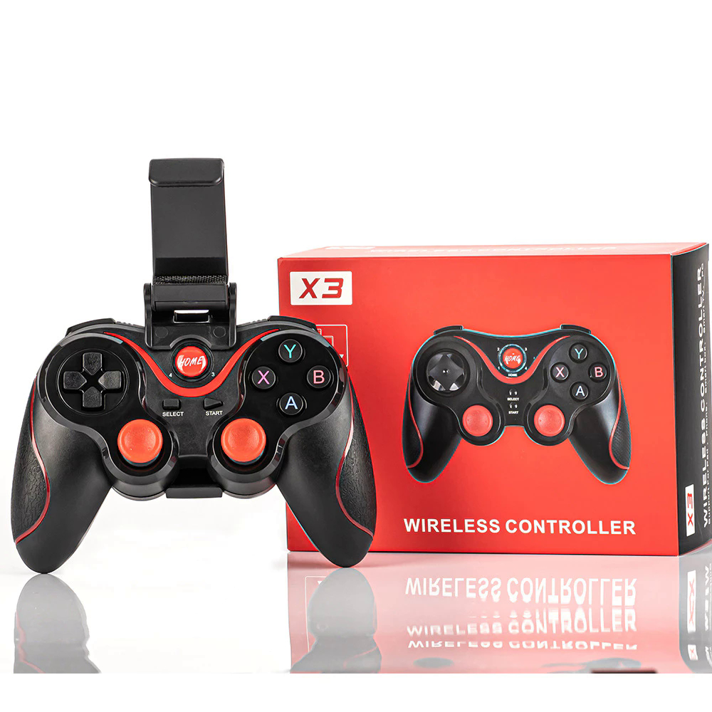 Controle Joystick Bluetooth Universal + cabo usb + suporte para Celular Tablet Android Ipad,RR