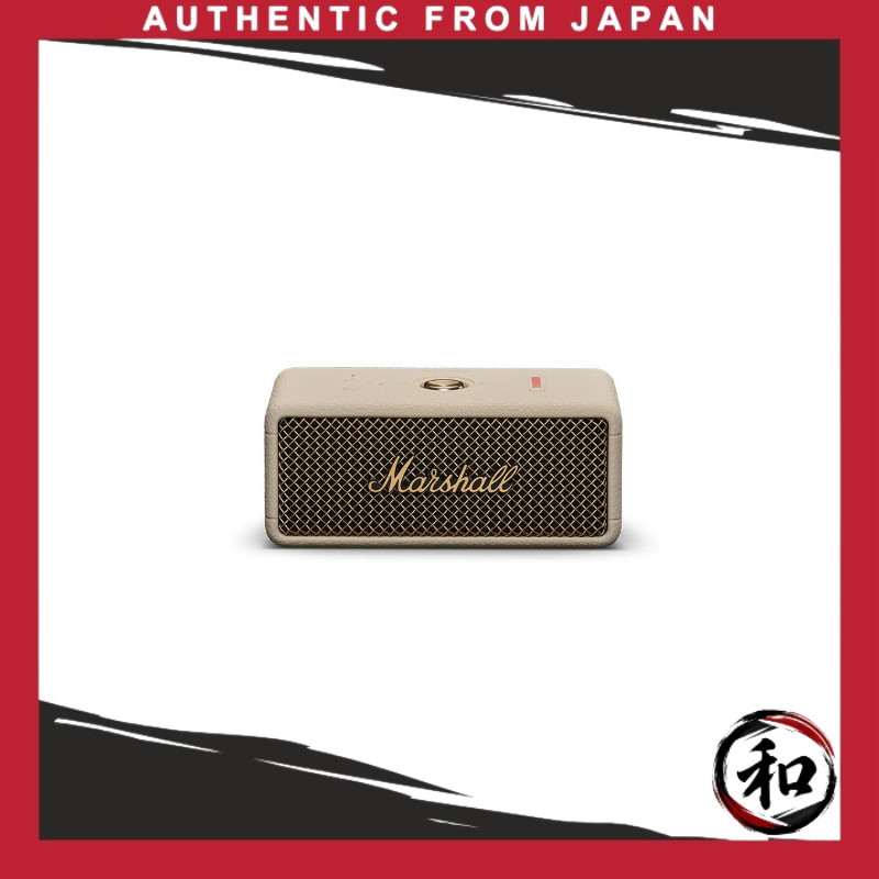 Marshall Wireless Portable Waterproof Speaker Emberton III Cream, Up to 32 Hours Playback/IP67 Water and Dust