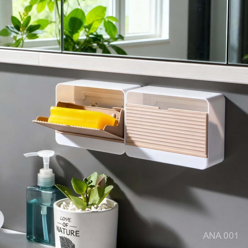 5/6/7 Kit Porta-Sabão À Prova De Água E Umidade Otimização De Espaço Material Seguro Fácil De Limpar