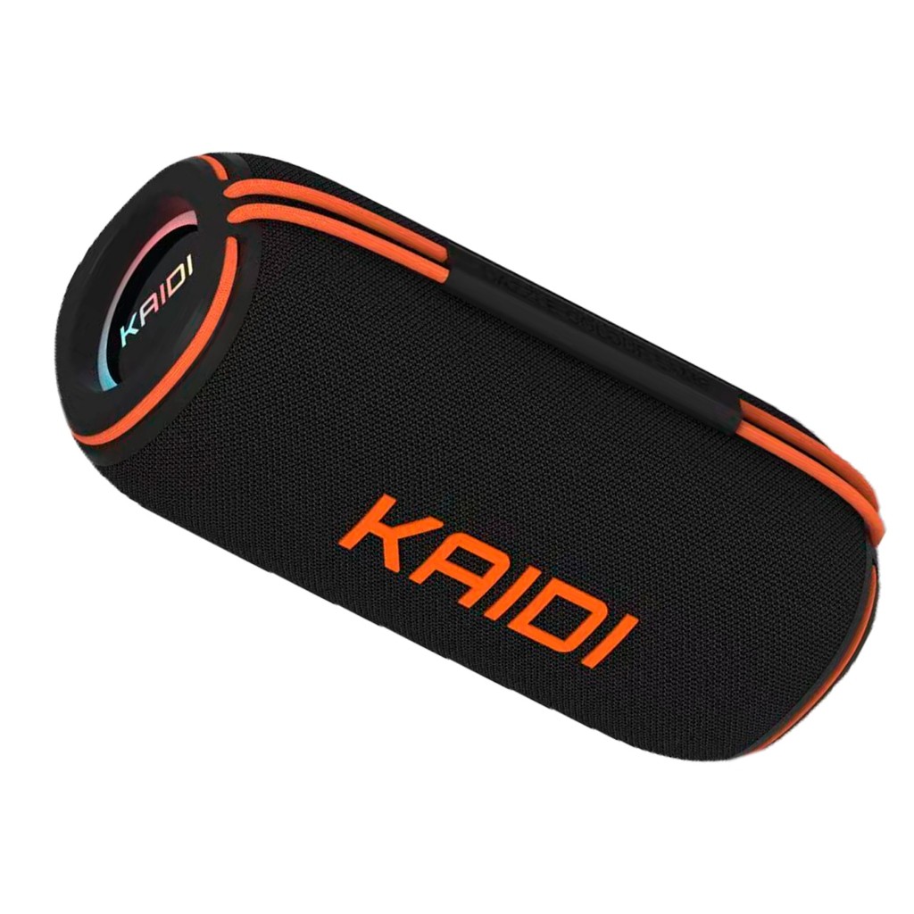 Caixa De Som Bluetooth Kaidi 60w A Prova De Agua Potente RGB Led Radio Fm aux TWS KD-833