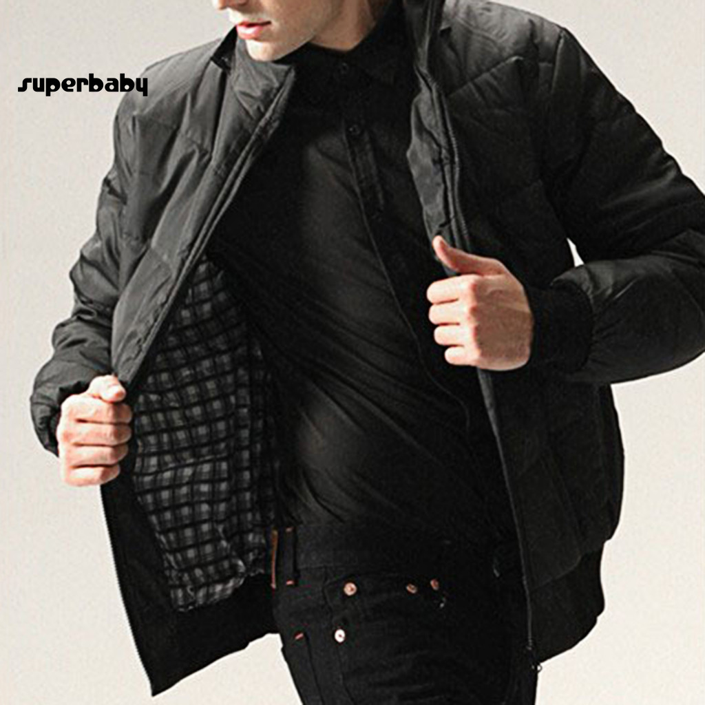 Men Removable Hat Coat Adjustable Hood Windbreaker Men's Hooded Down with Long Sleeve Zipper Jacket Pockets – Warm Out