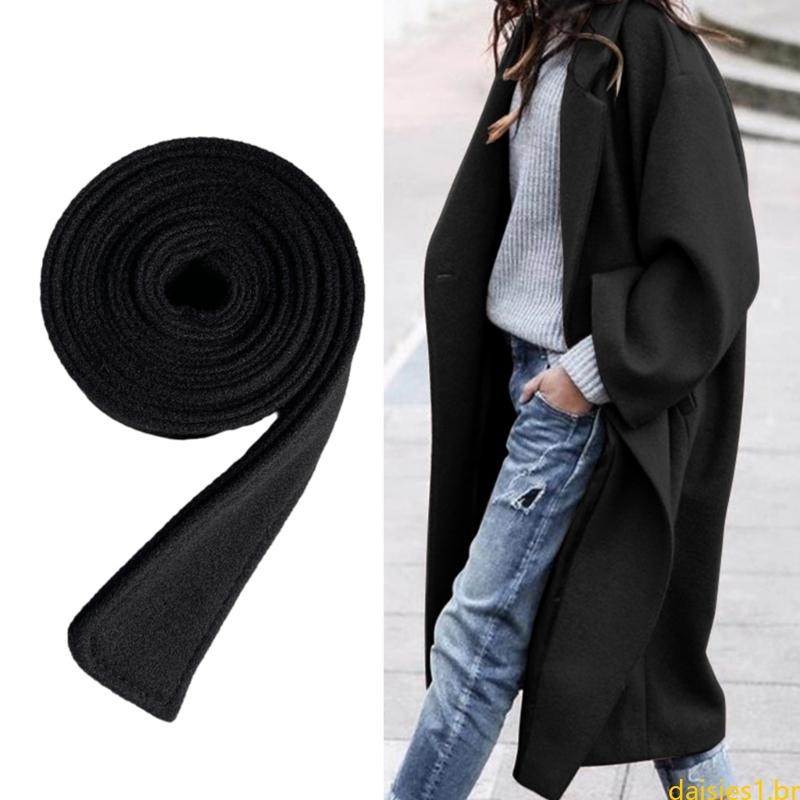Women Belt Brushed Wear-Resistant Adjustable Length Decorate Woolen Coat Belt