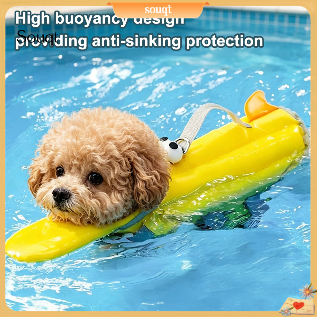 Dog Life Jacket for Swimming Boating High Buoyancy Pet Swim Vest with Chin Rest Rescue Handle Adjustable Float for Small