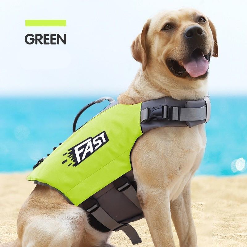 Pet Swimming Life Jacket Safety Vest for Dog in Summer Fashion Adjustable Reflective in Pool or Surfing Drifting Dog Lif
