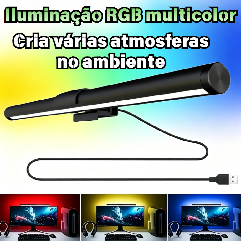 RGB Screen Light for Monitor with Touch, Gaming Lighting and Eye Protection