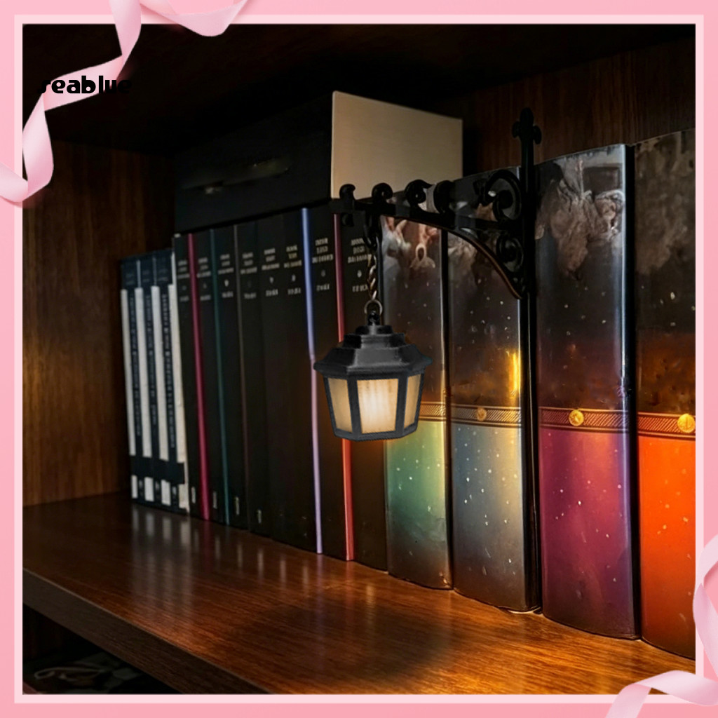 Reading Nook Lamp Bookcase Lighting Vintage Led Light Lantern Style Corner Night Decorative Home Office Perfect Gift for