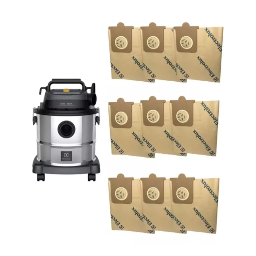 Kit 9 Sacos Do Aspirador Electrolux Gt20i Csebi Original 9un