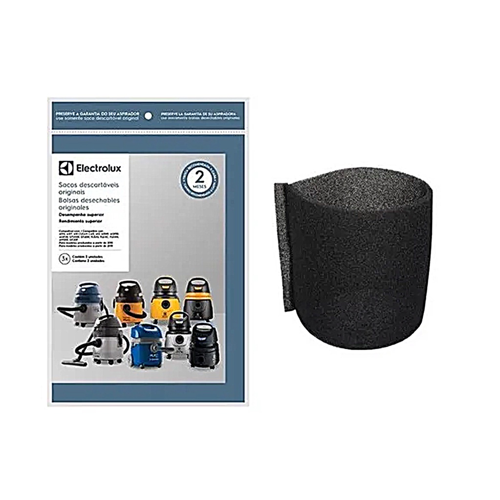 Kit De Sacos + Filtro P/ Aspirador A10n1 Original Electrolux
