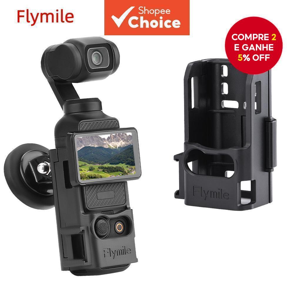 Suporte de Montagem Flymile para Câmera Gimbal DJI Osmo Pocket 3 com Expansão Magnética e Caixa de Proteção