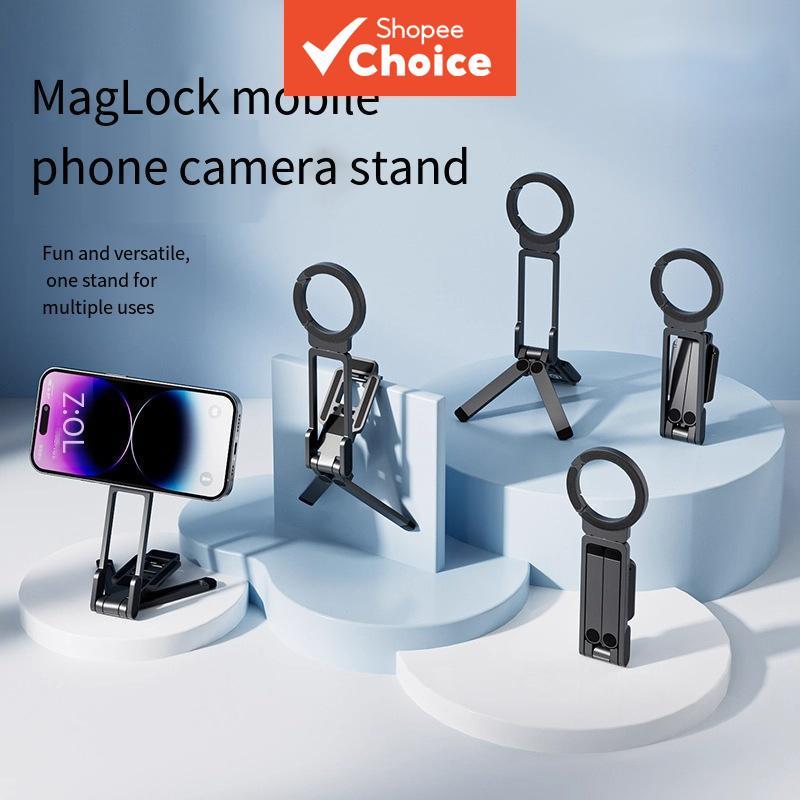 HdoorLink Suporte Magnético Portátil Dobrável Giratório 360° Para Viagem, Mesa, Avião, Trem
