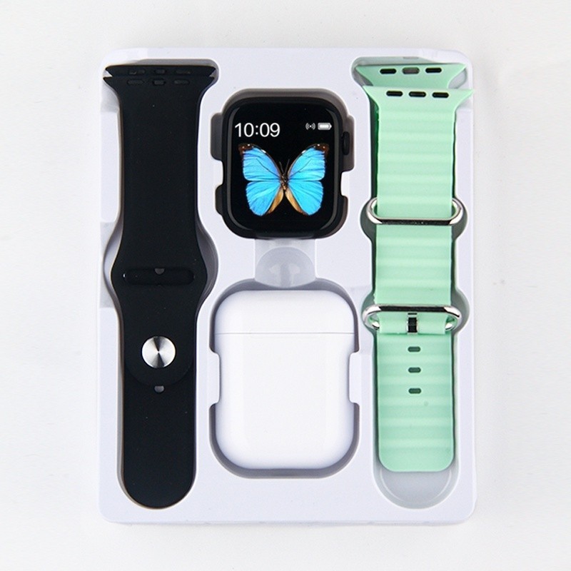 Relógio digital smartwatch mais recente estilo relógio inteligente 2 em 1 X8 ULTRA sempre exibe cabo sem fio i9s bluetooth fone de ouvido relógio inteligente com pulseira