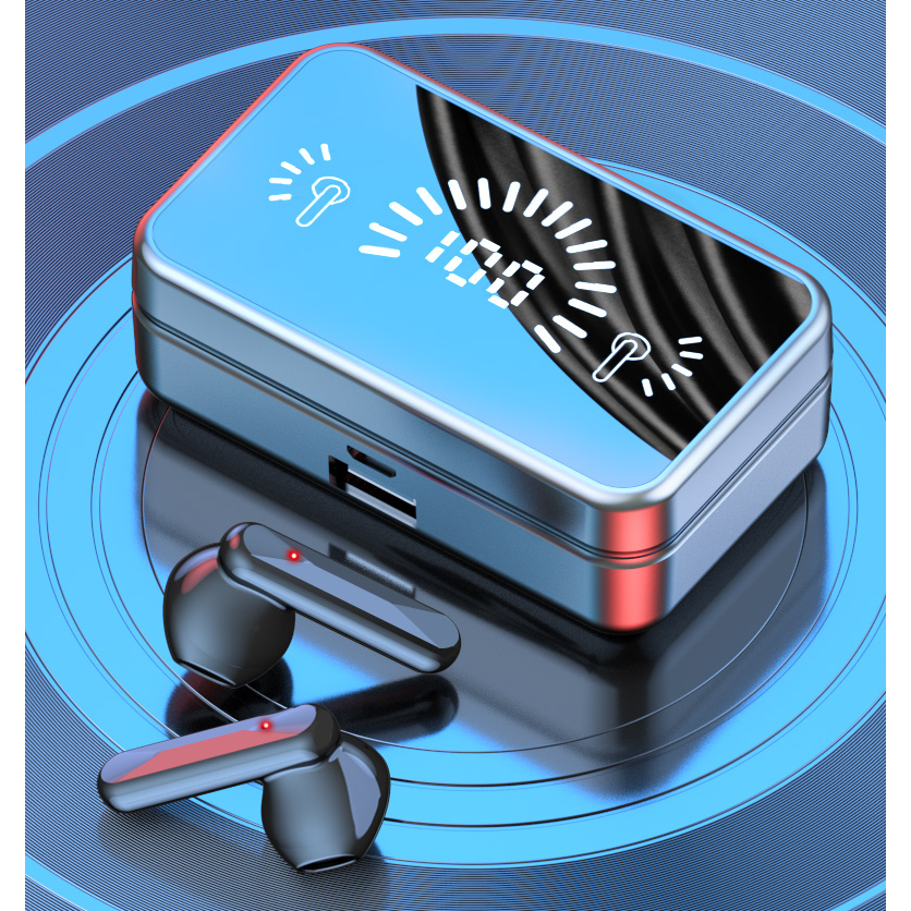 S20 Fone De Ouvido Audifonos Bluetooth V5.2 Jogos Fones Intra-Auriculares Espelho Sem Fio Display Digital
