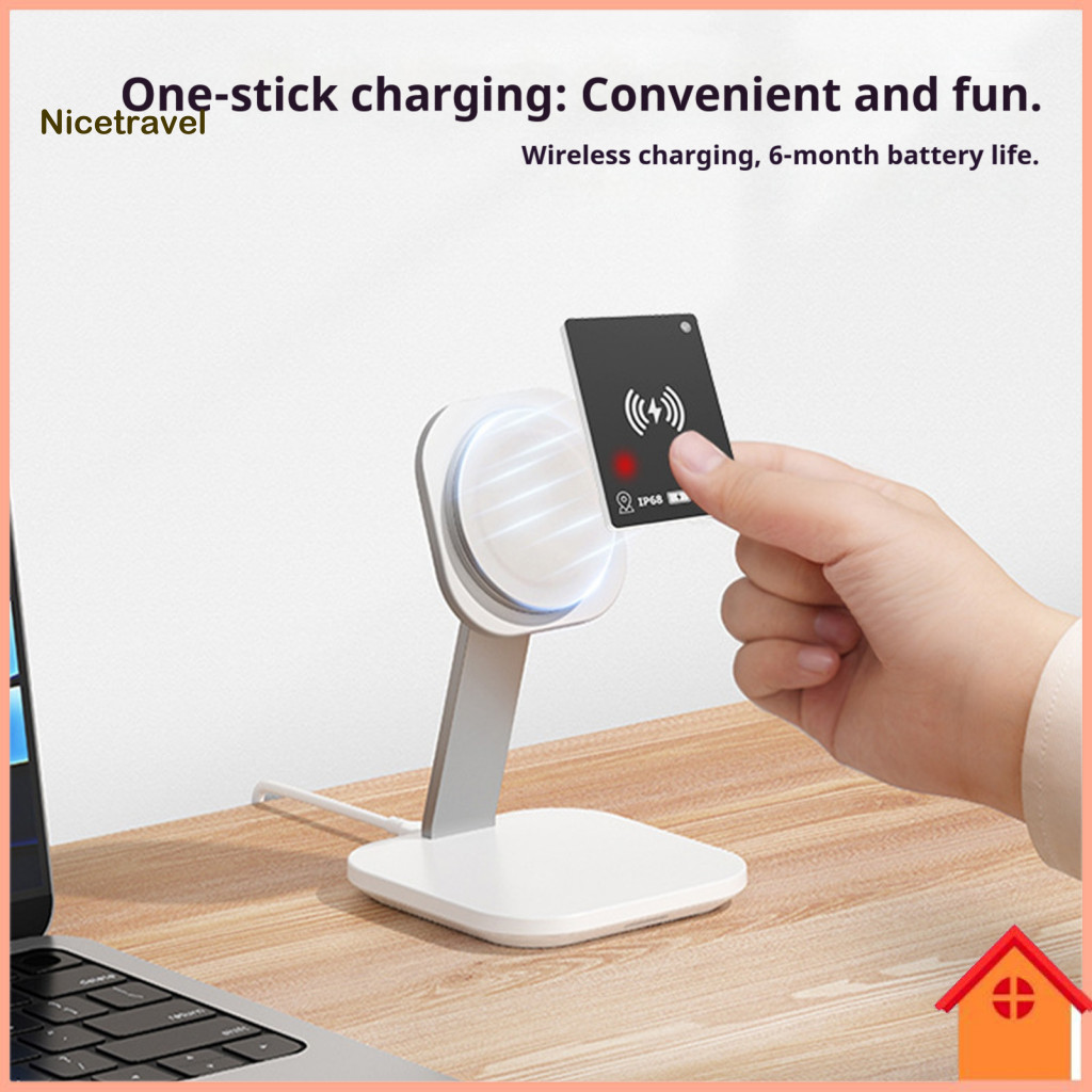 Wallet Tracker Anti-loss Device Rechargeable Ultra-thin Gps Card Wireless Charging Ip68 Waterproof Anti-lost Locator for